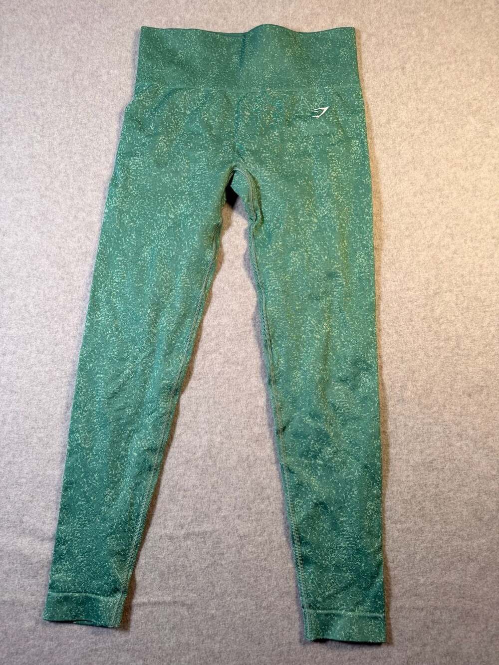 Gymshark Seamless High-Waisted Leggings Green Speckled